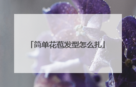 简单花苞发型怎么扎