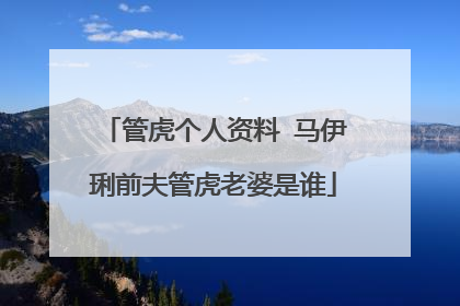 管虎个人资料 马伊琍前夫管虎老婆是谁