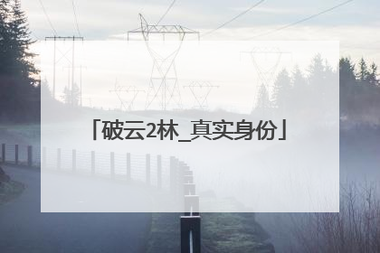 破云2林_真实身份