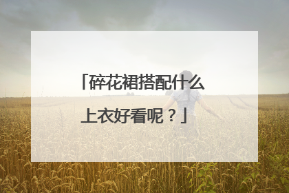 碎花裙搭配什么上衣好看呢？