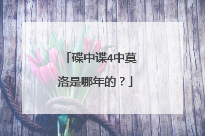 碟中谍4中莫洛是哪年的？