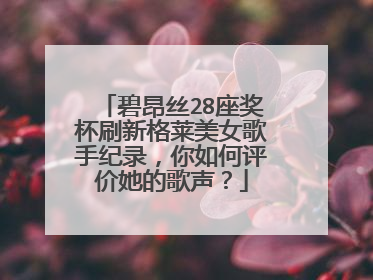 碧昂丝28座奖杯刷新格莱美女歌手纪录，你如何评价她的歌声？
