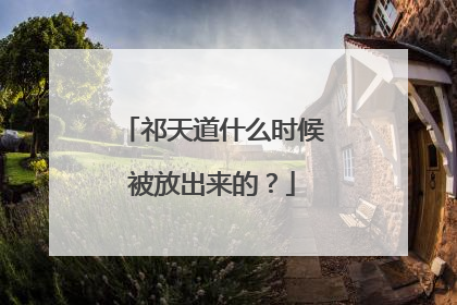 祁天道什么时候被放出来的?