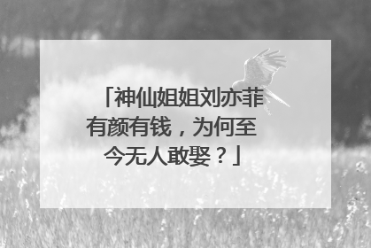 神仙姐姐刘亦菲有颜有钱,为何至今无人敢娶?