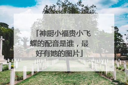 神厨小福贵小飞蝶的配音是谁,最好有她的图片