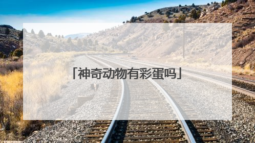 神奇动物有彩蛋吗