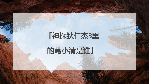 神探狄仁杰3里的葛小清是谁