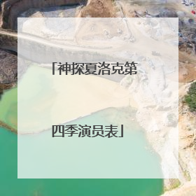 神探夏洛克第四季演员表