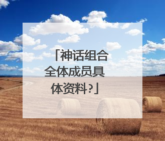 神话组合全体成员具体资料?