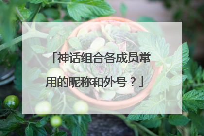 神话组合各成员常用的昵称和外号？