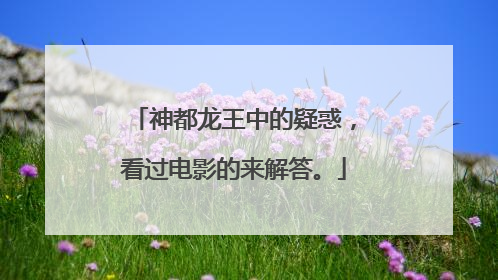 神都龙王中的疑惑，看过电影的来解答。