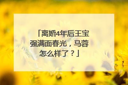 离婚4年后王宝强满面春光，马蓉怎么样了？