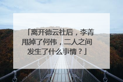 离开德云社后，李菁甩掉了何伟，二人之间发生了什么事情？