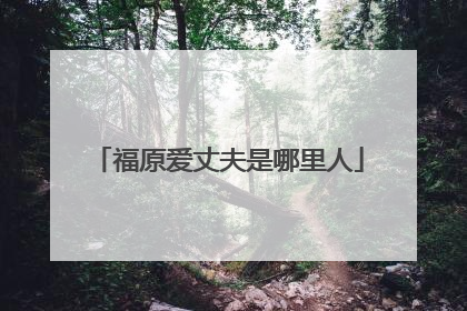 福原爱丈夫是哪里人