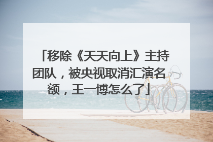 移除《天天向上》主持团队，被央视取消汇演名额，王一博怎么了