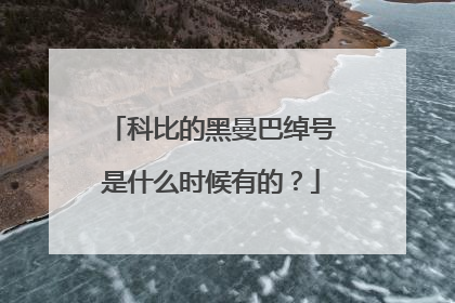 科比的黑曼巴绰号是什么时候有的？