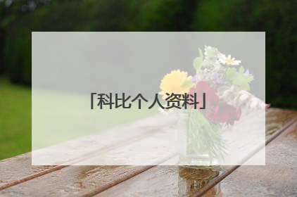 科比个人资料