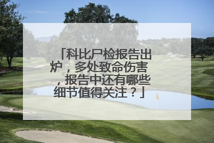 科比尸检报告出炉，多处致命伤害，报告中还有哪些细节值得关注？