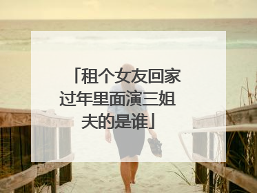 租个女友回家过年里面演三姐夫的是谁