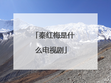 秦红梅是什么电视剧