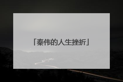 秦伟的人生挫折