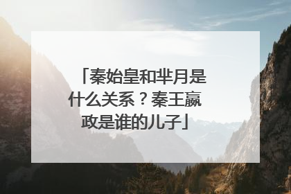 秦始皇和芈月是什么关系?秦王嬴政是谁的儿子