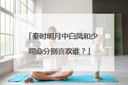 秦时明月中白凤和少司命分别喜欢谁?