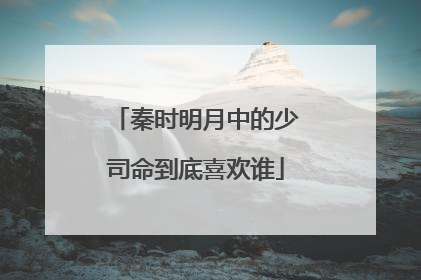 秦时明月中的少司命到底喜欢谁