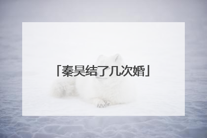 秦昊结了几次婚
