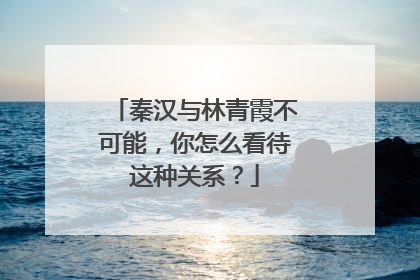 秦汉与林青霞不可能，你怎么看待这种关系？