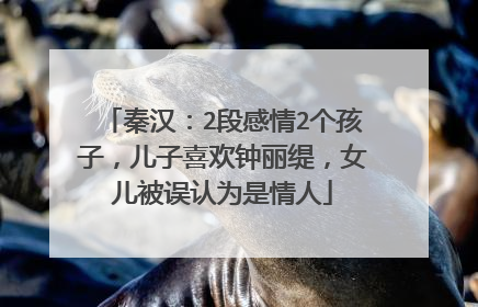 秦汉：2段感情2个孩子，儿子喜欢钟丽缇，女儿被误认为是情人