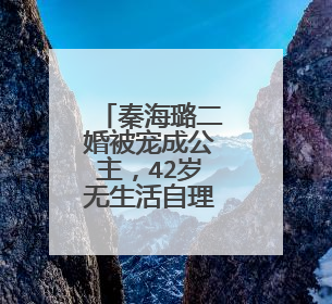 秦海璐二婚被宠成公主，42岁无生活自理能力，她和老公为何这般恩爱？