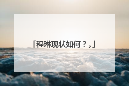 程琳现状如何?,