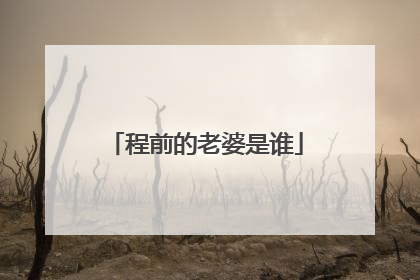 程前的老婆是谁