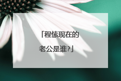 程愫现在的老公是谁?