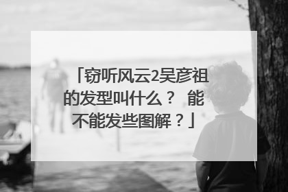 窃听风云2吴彦祖的发型叫什么？ 能不能发些图解？