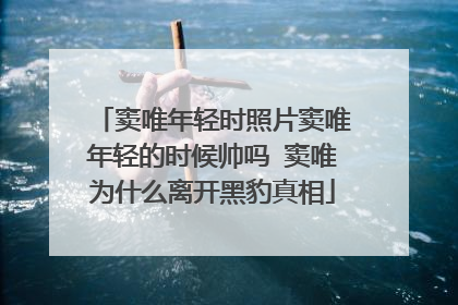 窦唯年轻时照片窦唯年轻的时候帅吗 窦唯为什么离开黑豹真相
