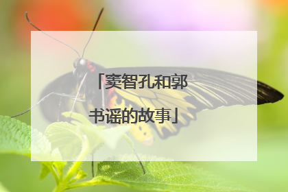 窦智孔和郭书谣的故事