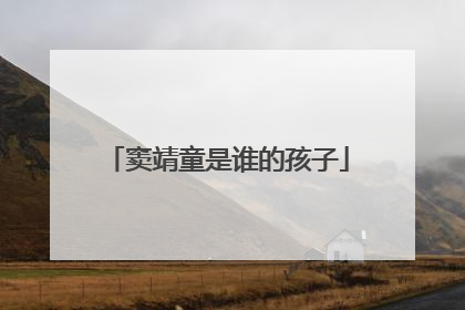 窦靖童是谁的孩子