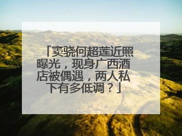 窦骁何超莲近照曝光,现身广西酒店被偶遇,两人私下有多低调?