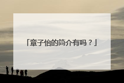 章子怡的简介有吗？