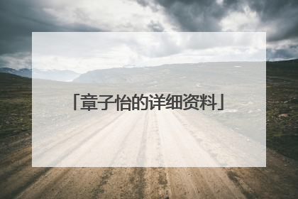 章子怡的详细资料