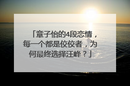章子怡的4段恋情,每一个都是佼佼者,为何最终选择汪峰?