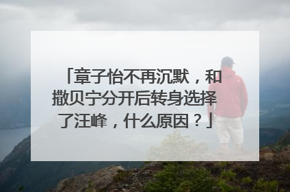 章子怡不再沉默，和撒贝宁分开后转身选择了汪峰，什么原因？