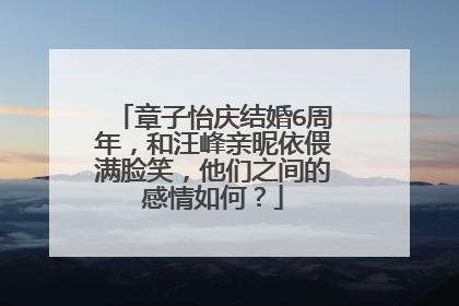 章子怡庆结婚6周年，和汪峰亲昵依偎满脸笑，他们之间的感情如何？
