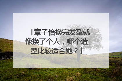 章子怡换完发型就像换了个人，哪个造型比较适合她？