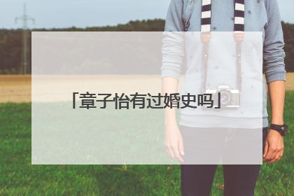 章子怡有过婚史吗