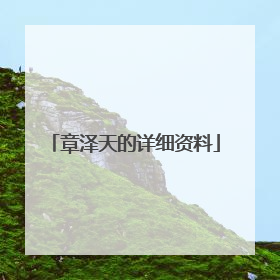 章泽天的详细资料