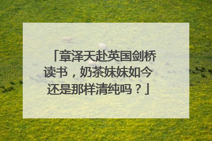 章泽天赴英国剑桥读书，奶茶妹妹如今还是那样清纯吗？