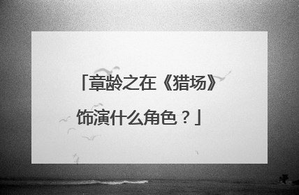 章龄之在《猎场》饰演什么角色？